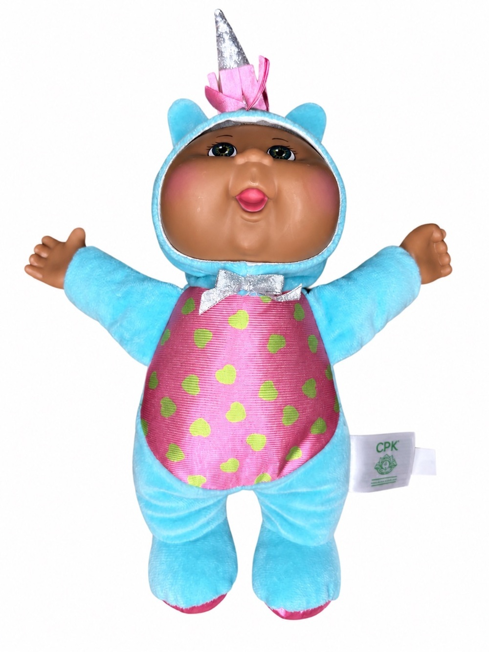 CABBAGE PATCH KIDS Unicorn Plush Costume Doll Plush Blue Pink 12.5”